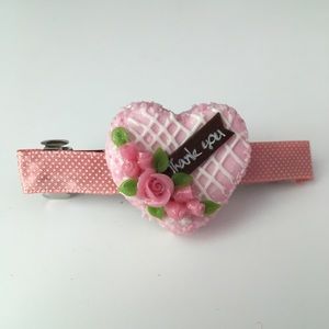 Handmade Cake hair accessory clip